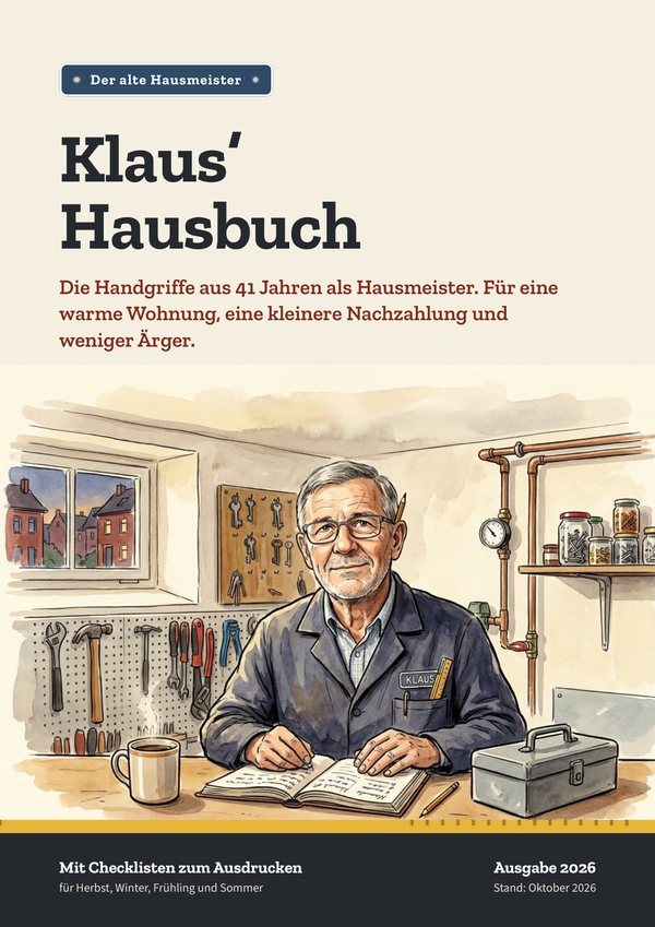 Titelseite von Klaus’ Hausbuch